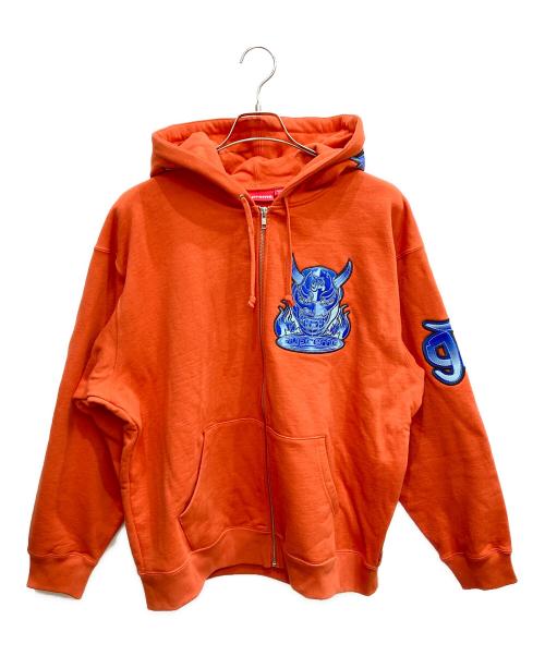 SUPREME（シュプリーム）Supreme (シュプリーム) Demon Zip Up Hooded Sweatshirt オレンジ サイズ:Lの古着・服飾アイテム