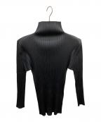 PLEATS PLEASEプリーツプリーズ）の古着「プリーツブラウス」｜ブラック