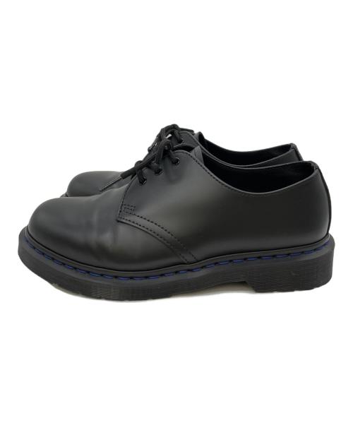 Dr.Martens（ドクターマーチン）Dr.Martens (ドクターマーチン) ネイビーステッチ 3 ホール シューズ ブラック サイズ:UK8の古着・服飾アイテム