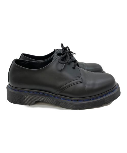 Dr.Martens（ドクターマーチン）Dr.Martens (ドクターマーチン) ネイビーステッチ 3 ホール シューズ ブラック サイズ:UK8の古着・服飾アイテム