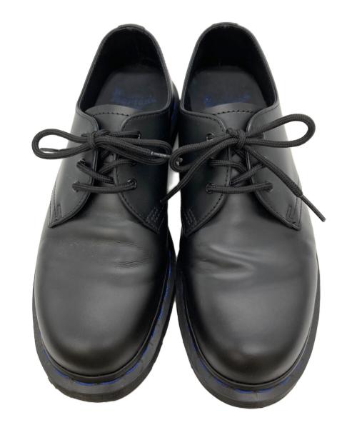 Dr.Martens（ドクターマーチン）Dr.Martens (ドクターマーチン) ネイビーステッチ 3 ホール シューズ ブラック サイズ:UK8の古着・服飾アイテム