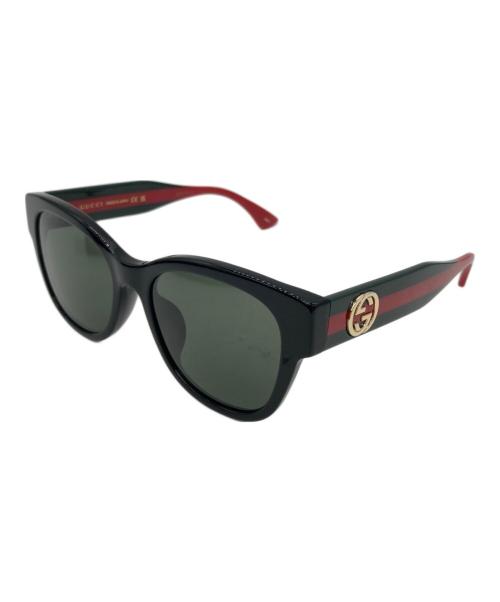 GUCCI（グッチ）GUCCI (グッチ) サングラス ブラック×レッド×グリーン サイズ:56□19-145の古着・服飾アイテム