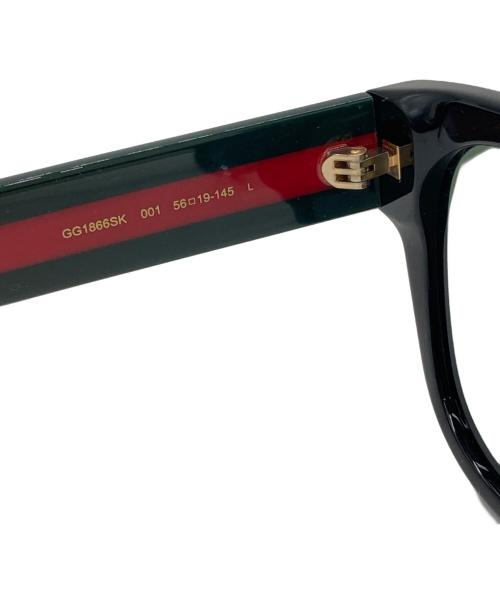 GUCCI（グッチ）GUCCI (グッチ) サングラス ブラック×レッド×グリーン サイズ:56□19-145の古着・服飾アイテム