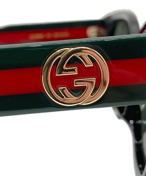GUCCI（グッチ）GUCCI (グッチ) サングラス ブラック×レッド×グリーン サイズ:56□19-145の古着・服飾アイテム