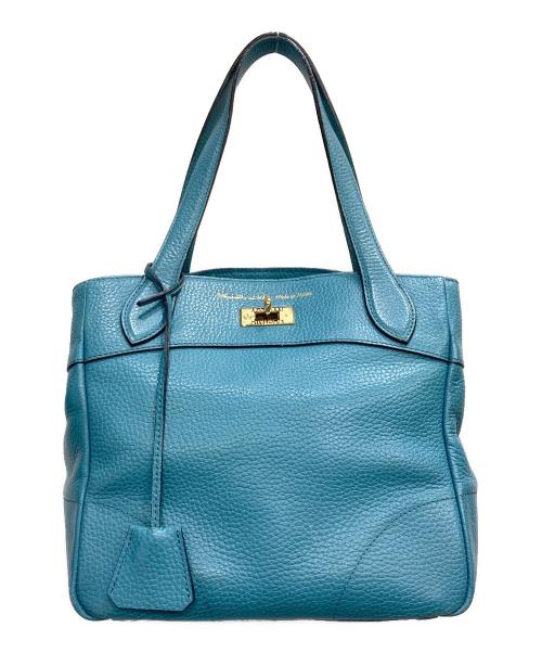 A.D.M.J.（エーディーエムジェイ）A.D.M.J. (エーディーエムジェイ) ターンロックトートバッグ スカイブルーの古着・服飾アイテム