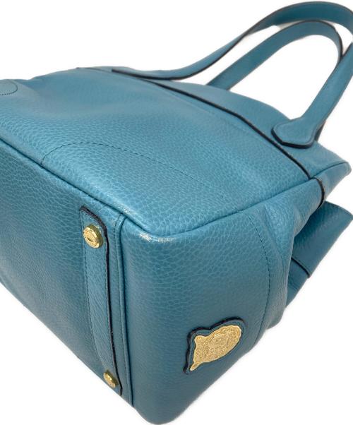 A.D.M.J.（エーディーエムジェイ）A.D.M.J. (エーディーエムジェイ) ターンロックトートバッグ スカイブルーの古着・服飾アイテム