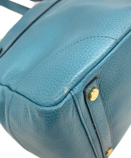 A.D.M.J.（エーディーエムジェイ）A.D.M.J. (エーディーエムジェイ) ターンロックトートバッグ スカイブルーの古着・服飾アイテム