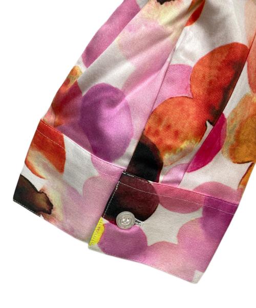 NARA CAMICIE（ナラカミーチェ）NARA CAMICIE (ナラカミーチェ) 水彩デザインシャツ ピンク サイズ:Ⅼ 未使用品の古着・服飾アイテム