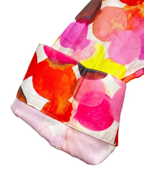 NARA CAMICIE（ナラカミーチェ）NARA CAMICIE (ナラカミーチェ) 水彩デザインシャツ ピンク サイズ:Ⅼ 未使用品の古着・服飾アイテム