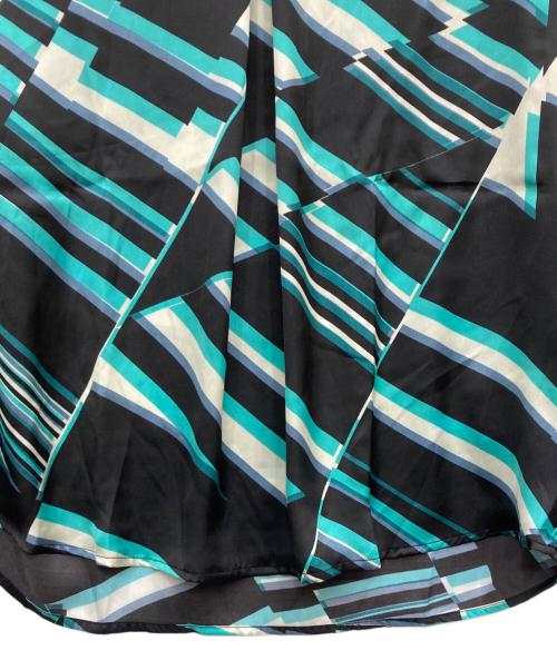 NARA CAMICIE（ナラカミーチェ）NARA CAMICIE (ナラカミーチェ) 総柄ブラウス ターコイズ サイズ:Ⅼ 未使用品の古着・服飾アイテム