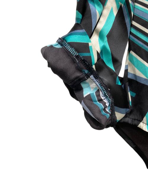 NARA CAMICIE（ナラカミーチェ）NARA CAMICIE (ナラカミーチェ) 総柄ブラウス ターコイズ サイズ:Ⅼ 未使用品の古着・服飾アイテム