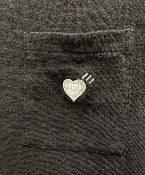 HUMAN MADE（ヒューマンメイド）HUMAN MADE (ヒューマンメイド) ポケットカットソー ブラック サイズ:Mの古着・服飾アイテム