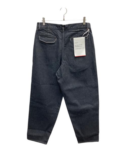 Graphpaper（グラフペーパー）Graphpaper (グラフペーパー) Gray Tone Cone Denim Two Tuck Tapered pants インディゴ サイズ:3 未使用品の古着・服飾アイテム