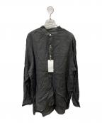 MAATEE&SONSマーティーアンドサンズ）の古着「ドS LINEN PULLOVER シャツ」｜グレー