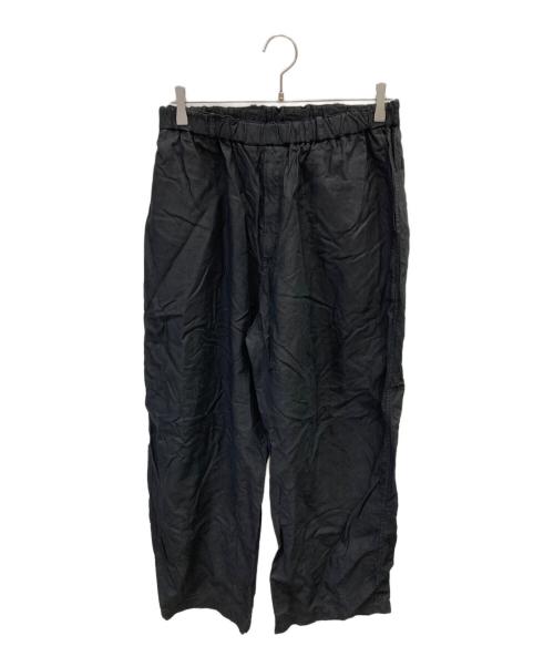 MITTAN（ミッタン）MITTAN (ミッタン) 麻ワイドパンツ 高密度 ブラック サイズ:3の古着・服飾アイテム