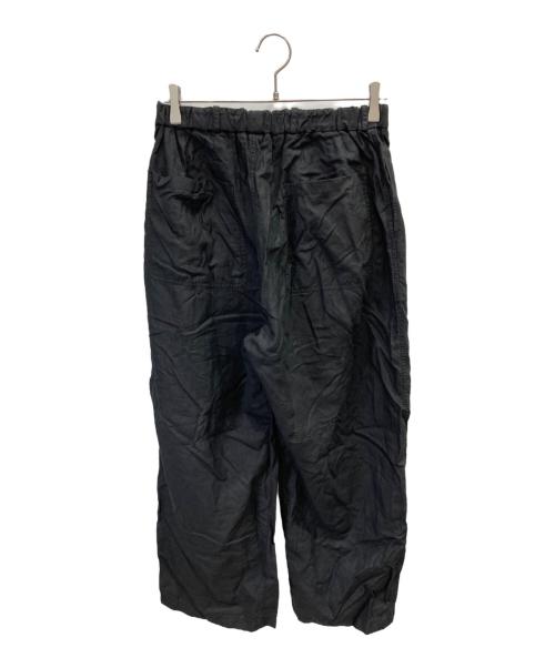 MITTAN（ミッタン）MITTAN (ミッタン) 麻ワイドパンツ 高密度 ブラック サイズ:3の古着・服飾アイテム