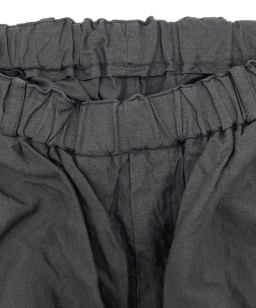 MITTAN（ミッタン）MITTAN (ミッタン) 麻ワイドパンツ 高密度 ブラック サイズ:3の古着・服飾アイテム