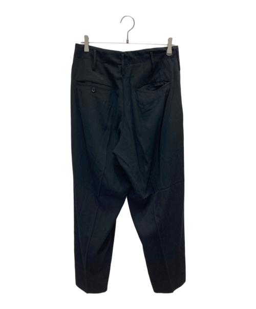 Yohji Yamamoto pour homme（ヨウジヤマモト プールオム）Yohji Yamamoto pour homme (ヨウジヤマモト プールオム) 2タックウールギャバテーパードスラックス ブラック サイズ:Sの古着・服飾アイテム