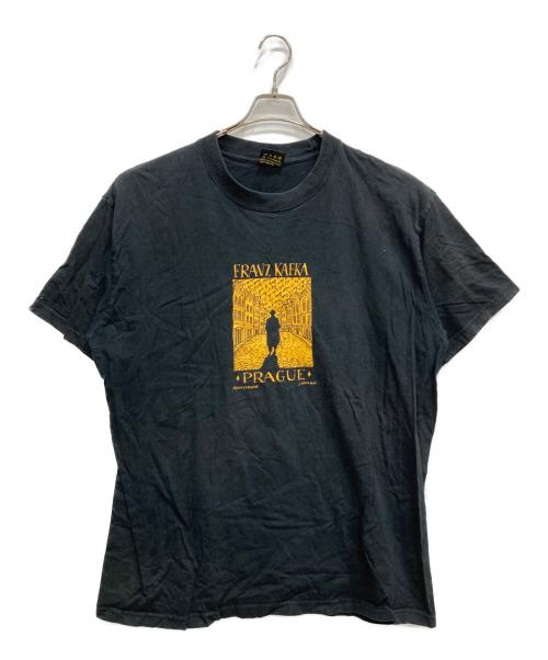 ART PRAHA HANDMADE（アート・プラハ・ハンドメイド）ART PRAHA HANDMADE (アート・プラハ・ハンドメイド) プリントTシャツ ブラック サイズ:XXLの古着・服飾アイテム
