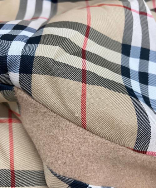 BURBERRY BLUE LABEL（バーバリーロンドンブルーレーベル）BURBERRY BLUE LABEL (バーバリーロンドンブルーレーベル) 裏ノバチェックウールフーデッドジャケット ブラウン サイズ:38の古着・服飾アイテム