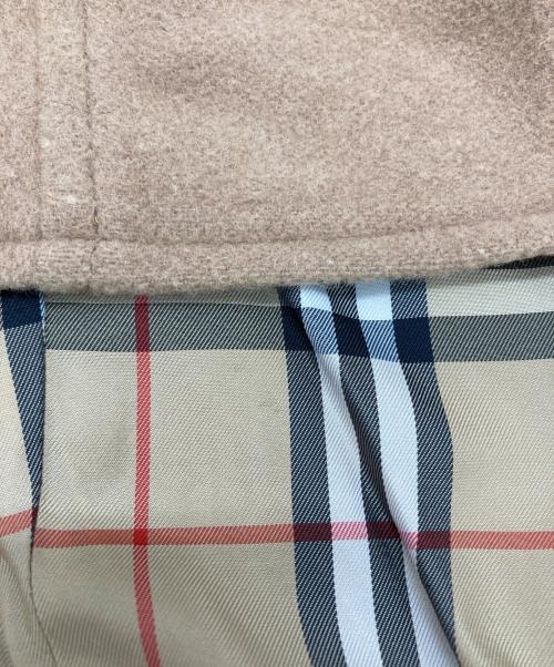 BURBERRY BLUE LABEL（バーバリーロンドンブルーレーベル）BURBERRY BLUE LABEL (バーバリーロンドンブルーレーベル) 裏ノバチェックウールフーデッドジャケット ブラウン サイズ:38の古着・服飾アイテム