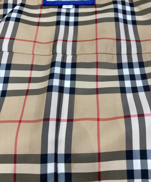 BURBERRY BLUE LABEL（バーバリーロンドンブルーレーベル）BURBERRY BLUE LABEL (バーバリーロンドンブルーレーベル) 裏ノバチェックウールフーデッドジャケット ブラウン サイズ:38の古着・服飾アイテム