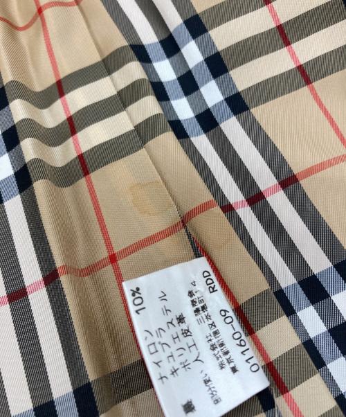 BURBERRY BLUE LABEL（バーバリーロンドンブルーレーベル）BURBERRY BLUE LABEL (バーバリーロンドンブルーレーベル) 裏ノバチェックウールフーデッドジャケット ブラウン サイズ:38の古着・服飾アイテム