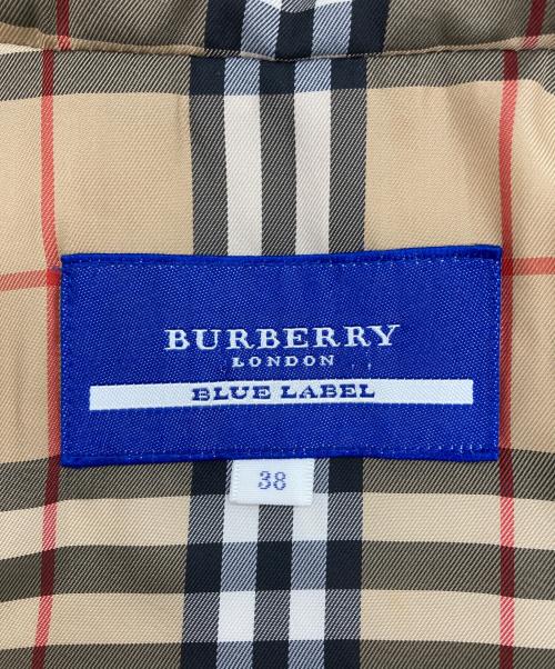 BURBERRY BLUE LABEL（バーバリーロンドンブルーレーベル）BURBERRY BLUE LABEL (バーバリーロンドンブルーレーベル) 裏ノバチェックウールフーデッドジャケット ブラウン サイズ:38の古着・服飾アイテム