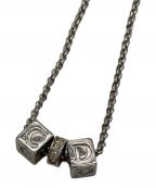 Christian Diorクリスチャン ディオール）の古着「CDロゴキューブラインストーンネックレス」