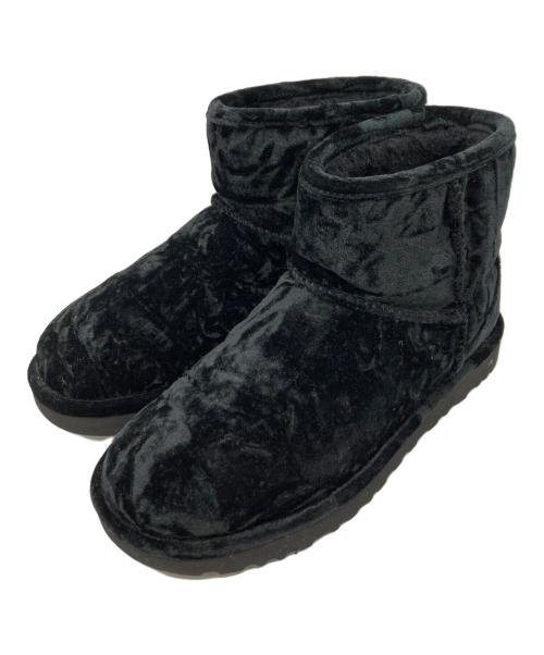 UGG（アグ）UGG (アグ) W CLASSIC MINI CRUSHED VELVET ブラック サイズ:24の古着・服飾アイテム