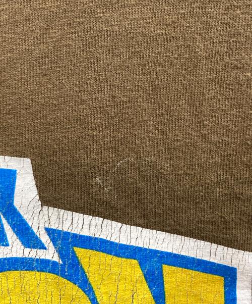 stussy（ステューシー）stussy (ステューシー) プリントTシャツ ブラウン サイズ:Mの古着・服飾アイテム