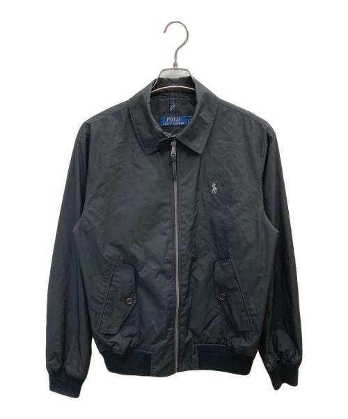 POLO RALPH LAUREN（ポロ・ラルフローレン）POLO RALPH LAUREN (ポロ・ラルフローレン) ナイロンスイングトップ ブラック サイズ:Sの古着・服飾アイテム