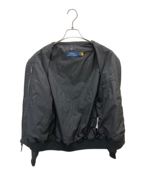POLO RALPH LAUREN（ポロ・ラルフローレン）POLO RALPH LAUREN (ポロ・ラルフローレン) ナイロンスイングトップ ブラック サイズ:Sの古着・服飾アイテム