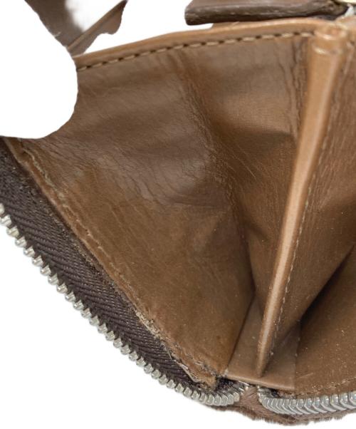 MARNI（マルニ）MARNI (マルニ) ハラコラウンドファスナー長財布 ブラウンの古着・服飾アイテム