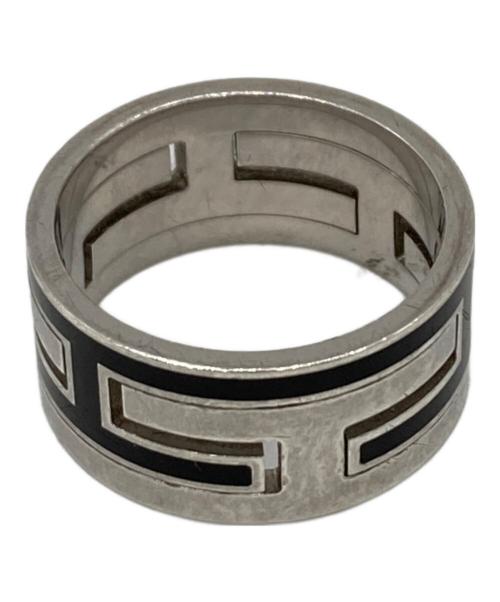 HERMES（エルメス）HERMES (エルメス) ムーブアッシュリング シルバー×ブラック サイズ:55の古着・服飾アイテム