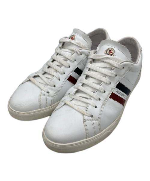 MONCLER（モンクレール）MONCLER (モンクレール) LA MONACO レザースニーカー ホワイト サイズ:43の古着・服飾アイテム