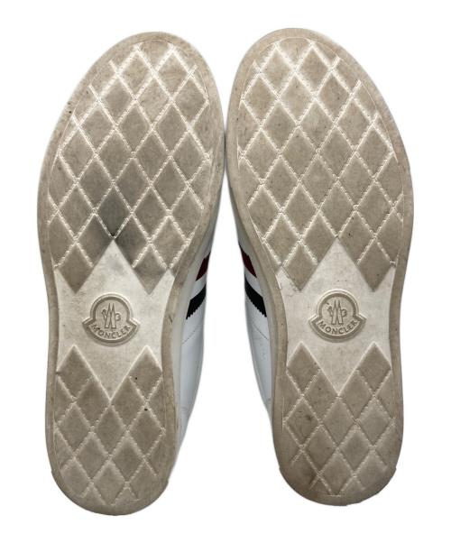 MONCLER（モンクレール）MONCLER (モンクレール) LA MONACO レザースニーカー ホワイト サイズ:43の古着・服飾アイテム