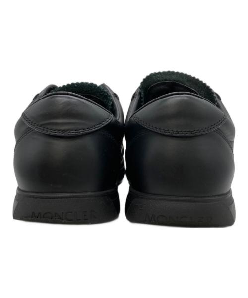 MONCLER（モンクレール）MONCLER (モンクレール) LA MONACO レザースニーカー ブラック サイズ:43の古着・服飾アイテム