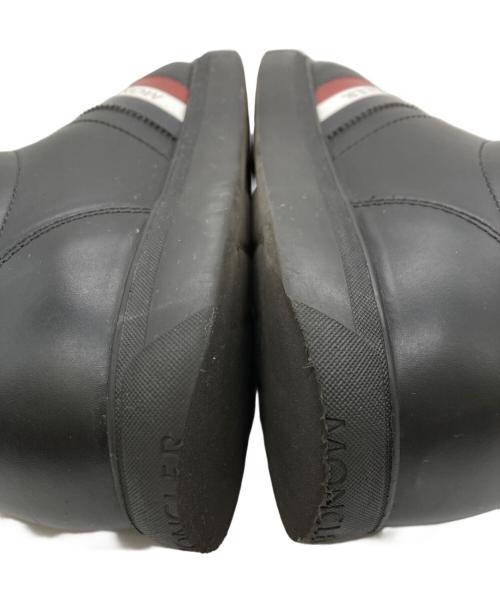 MONCLER（モンクレール）MONCLER (モンクレール) LA MONACO レザースニーカー ブラック サイズ:43の古着・服飾アイテム