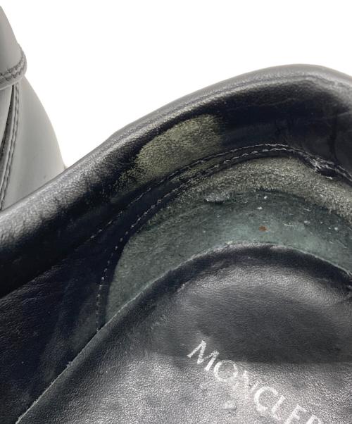MONCLER（モンクレール）MONCLER (モンクレール) LA MONACO レザースニーカー ブラック サイズ:43の古着・服飾アイテム