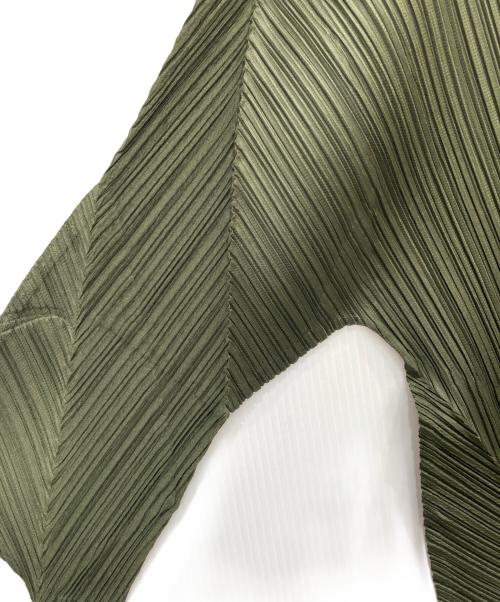 PLEATS PLEASE（プリーツプリーズ）PLEATS PLEASE (プリーツプリーズ) プリーツブラウス グリーン サイズ:3の古着・服飾アイテム