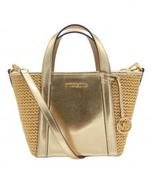 MICHAEL KORS（マイケル・コース）の古着「2WAYショルダーバッグ」｜ゴールド
