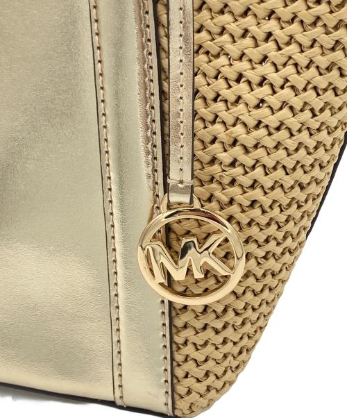 MICHAEL KORS（マイケル・コース）MICHAEL KORS (マイケル・コース) 2WAYショルダーバッグ ゴールドの古着・服飾アイテム