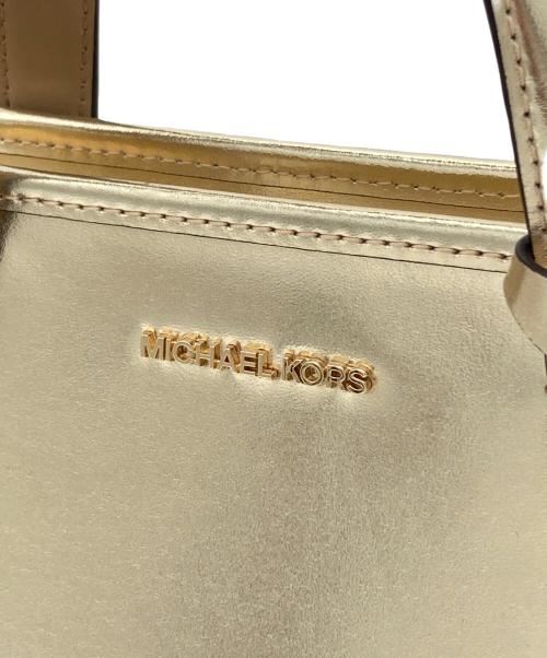MICHAEL KORS（マイケル・コース）MICHAEL KORS (マイケル・コース) 2WAYショルダーバッグ ゴールドの古着・服飾アイテム