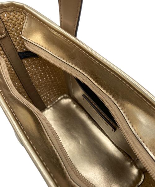 MICHAEL KORS（マイケル・コース）MICHAEL KORS (マイケル・コース) 2WAYショルダーバッグ ゴールドの古着・服飾アイテム