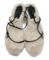BRENTELLA (ブレンテッラ) skinny strap fake fur sandal ホワイト サイズ:23.5cm：6000円