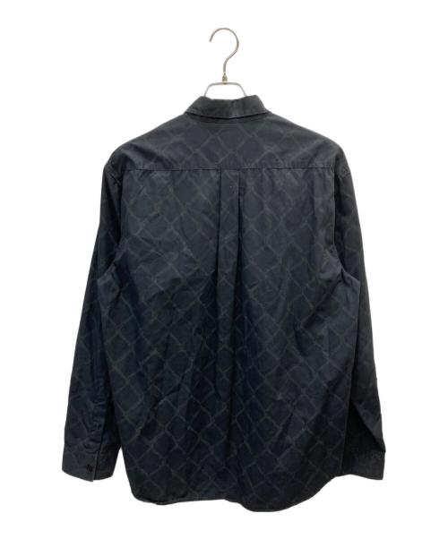 stussy（ステューシー）stussy (ステューシー) オールド総柄シャツ ブラック サイズ:Lの古着・服飾アイテム