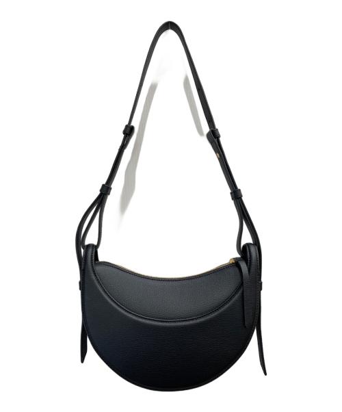 POLENE（ポレーヌ）POLENE (ポレーヌ) ハーフムーンショルダーバッグ ブラックの古着・服飾アイテム
