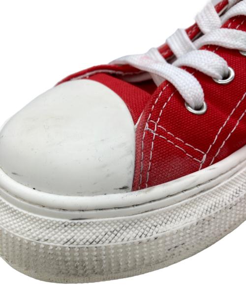 DSQUARED2（ディースクエアード）DSQUARED2 (ディースクエアード) キャンバススニーカー レッド サイズ:43の古着・服飾アイテム