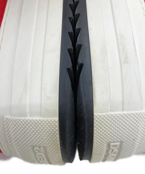 DSQUARED2（ディースクエアード）DSQUARED2 (ディースクエアード) キャンバススニーカー レッド サイズ:43の古着・服飾アイテム